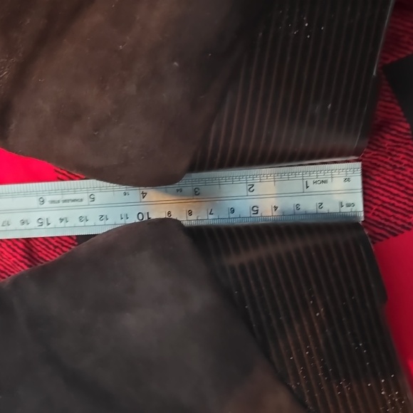 Chocolate Brown Isaac Mizrahi Live Kierra leather and suede wedge ankle boots - Picture 6 of 6